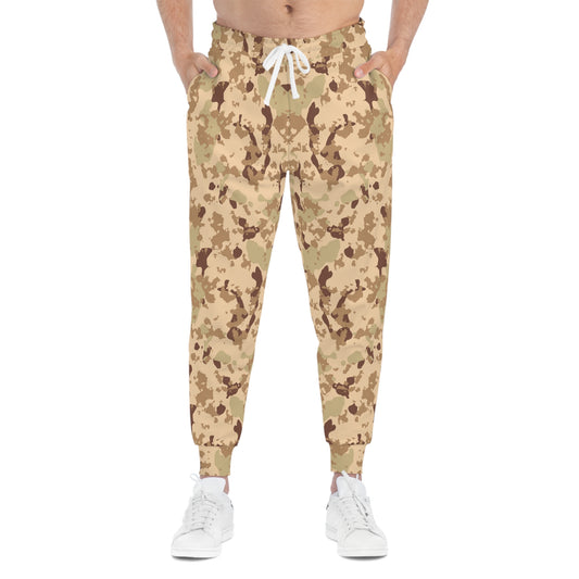 Desert Military Camouflage Athletic Joggers Man Front