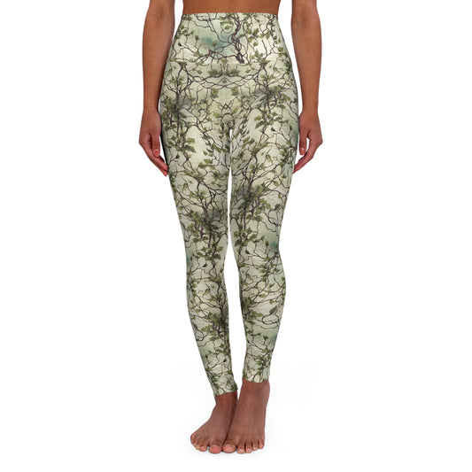 Rising Vines High Waisted Leggings Front