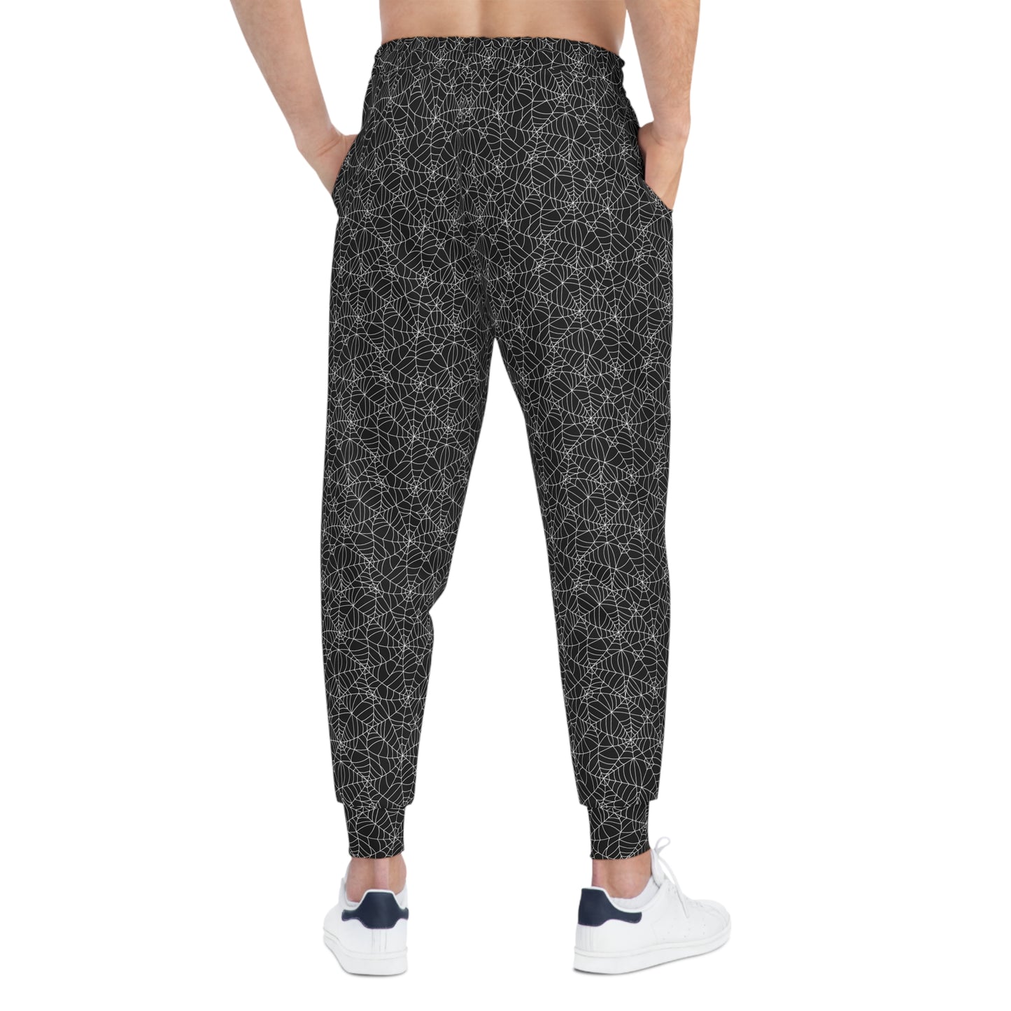 Spider Web Athletic Joggers Man Back