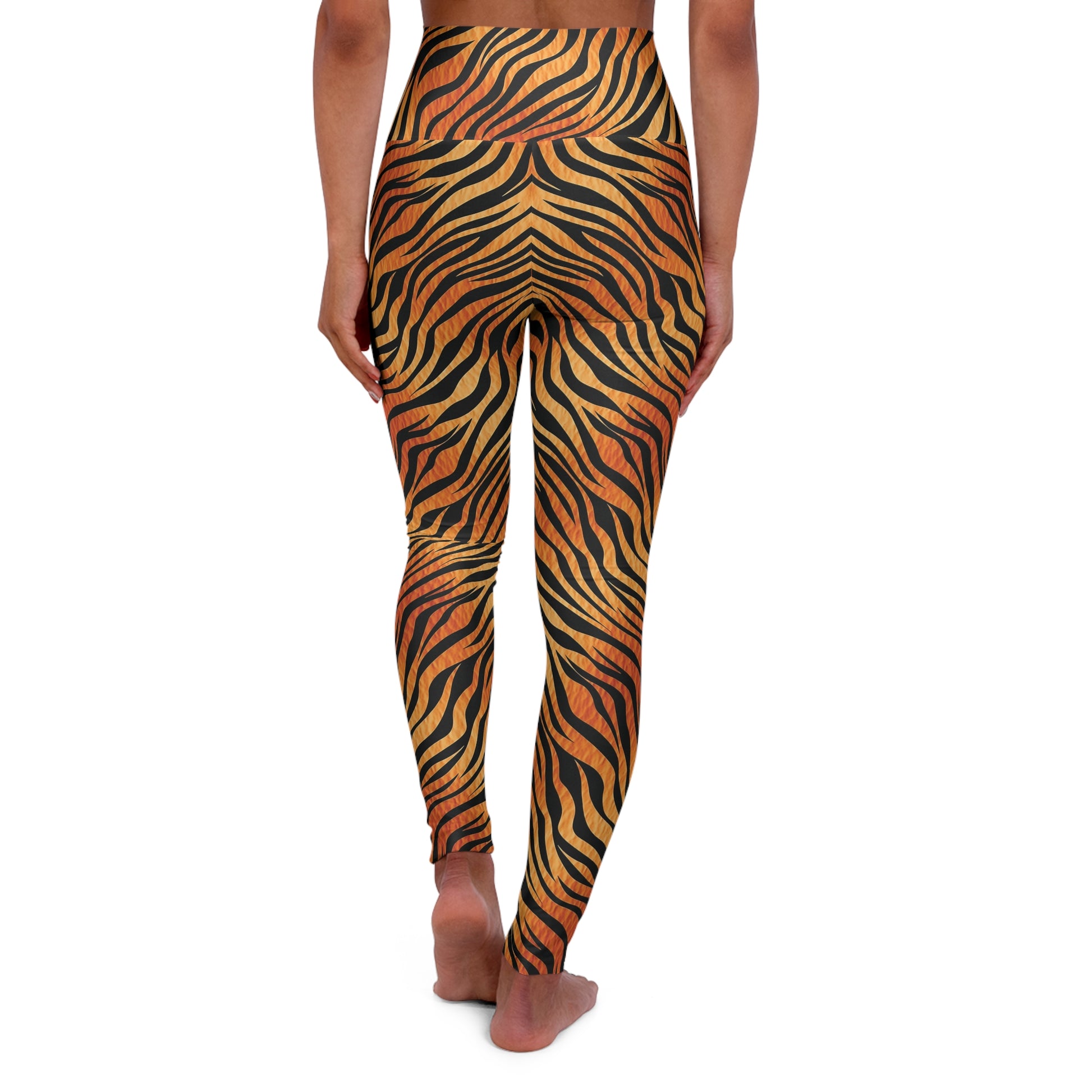 Tiger Skin High Waisted Leggings Back