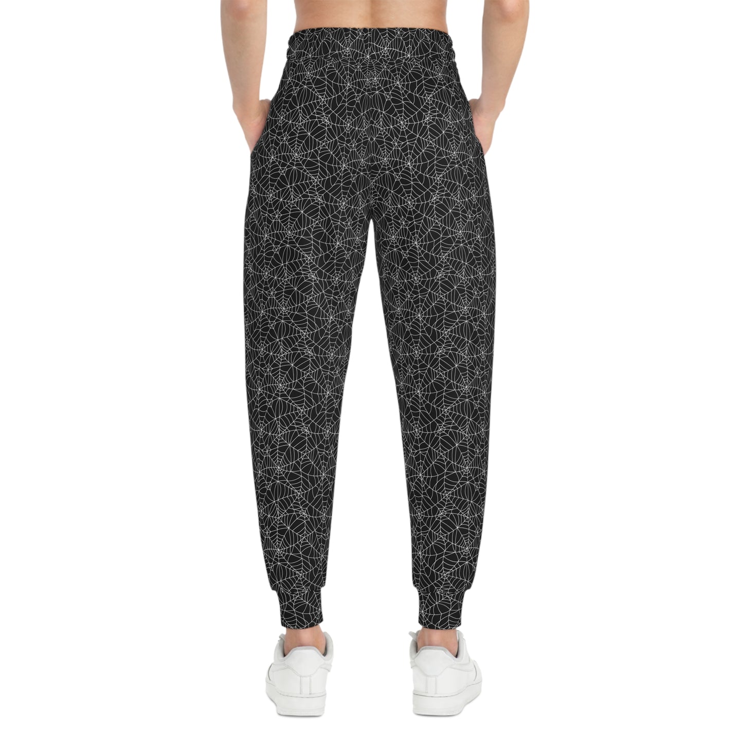 Spider Web Athletic Joggers Woman Back