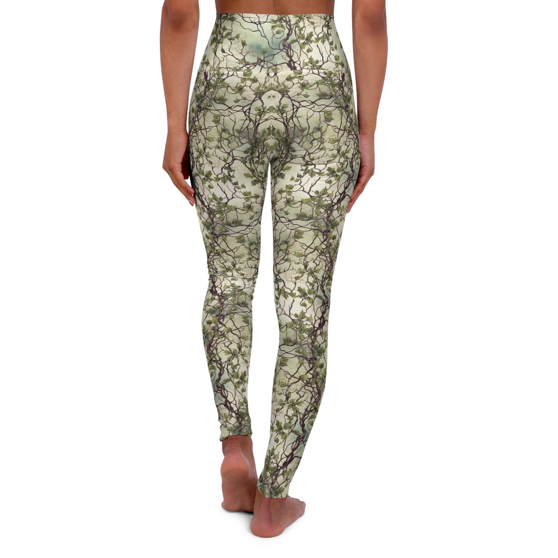 Rising Vines High Waisted Leggings Back